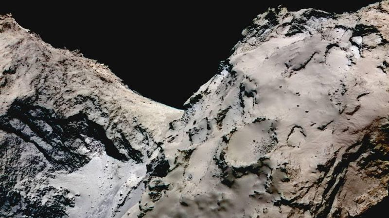 El cometa 67P/Churyumov-Gerasimenko. Imagen: ESA